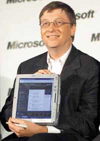 Bill Gates, promoteur de l'initiative Un PC pour tous.