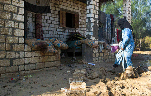 Affouna, village détruit par les eaux	