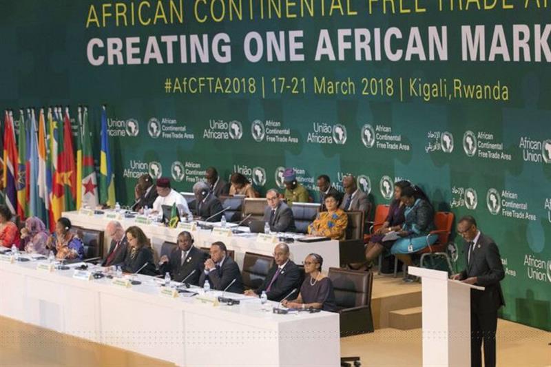 Les dirigeants africains ont sign  l accord de libre- change africain en 2018