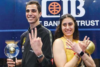Nour El Sherbini et Ali Farag à nouveau champions du monde 