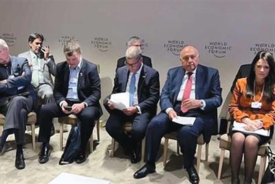 La vision de l’Egypte pour la COP27 exposée à Davos