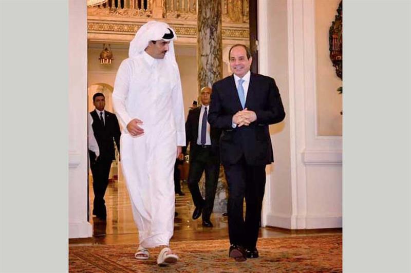 Le président Abdel-Fattah Al-Sissi au Qatar
