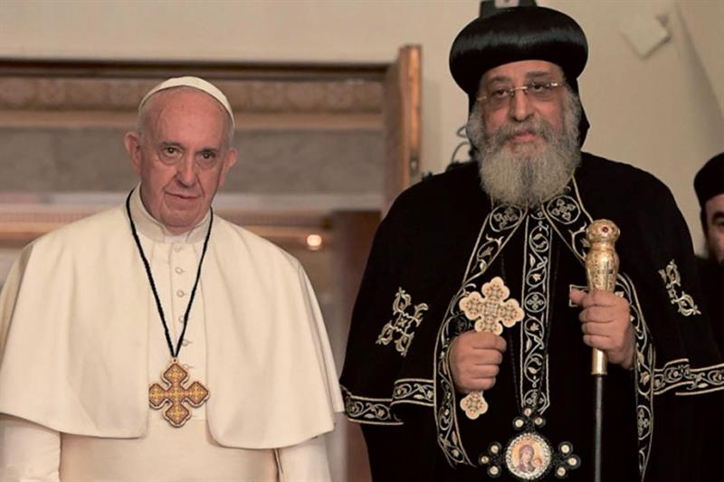 Le pape Tawadros II au Vatican