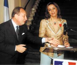 Philippe Coste et Hosna Rachid, une dcoration stimulante pour les relations commerciales. 